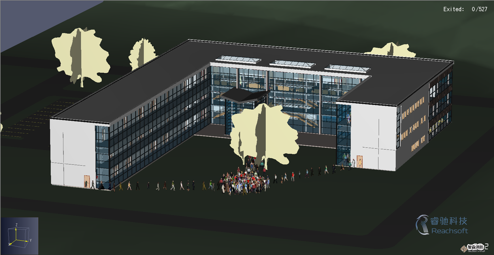 貴陽(yáng)消防安全評(píng)估貴陽(yáng)人員疏散能力模擬分析軟件Pathfinder9